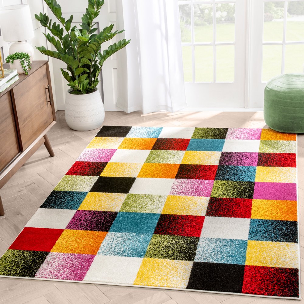 Well Woven Viva Gateway Multicolor Modern Geometric 3'3" x 5' Area Rug