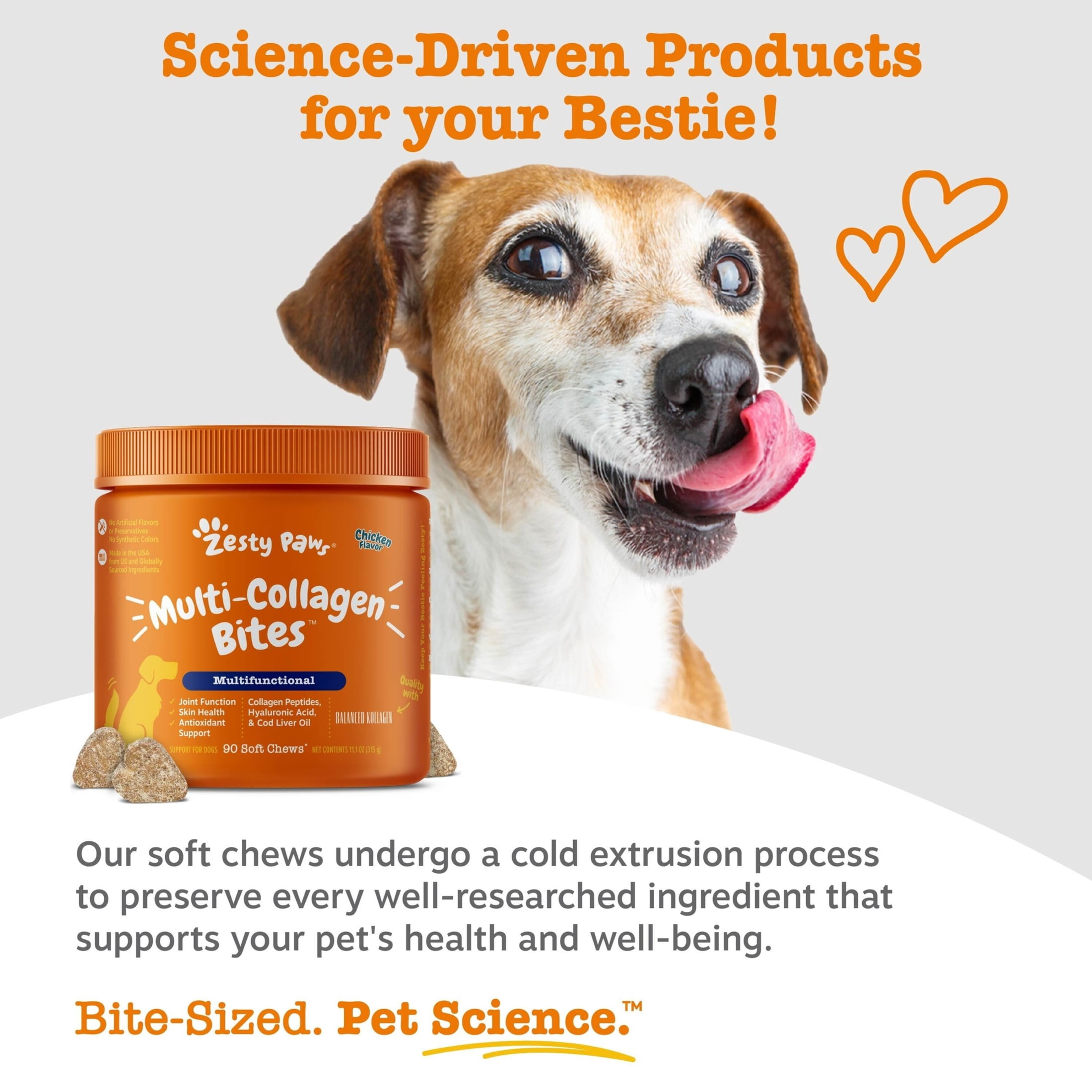 Zesty Paws 8-in-1 Multivitamin Bites Chicken Flavor 90 Count