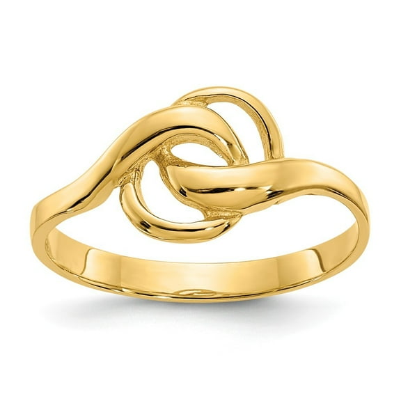 14k Yellow Gold Free Form Ring - 2.2 Grams - Size 6