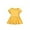 Yellow, variant on Krdevn Girls Dresses Casual Dress for Baby Toddler Girls Pure Color Elastic Waist Outdoor Play Dress,3-4 Years