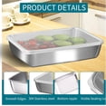 thumbnail image 6 of ZLF stainless steelFood Storage Containers setsstorage box with lidfreezer FrozenKitchen tray with lidOven plateSide dish plate Freezer & Dishwasher Safe, 6 of 6