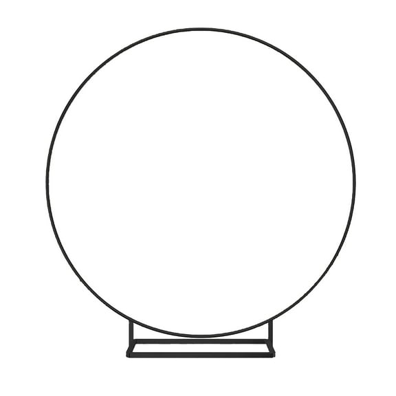 comerut Metal Floral Hoop with Square Stand Golden Craft Sturdy Round Frame Wreath Holder Ornament Ins Style Wreath Hoop Ring Party Table Centerpiece DIY Decor