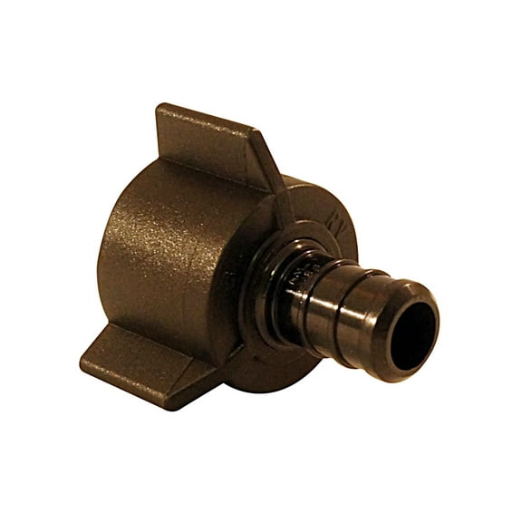 Apollo Valves ApolloPEX Swivel Adapter Series PXPAF1212S5PK Swivel Pipe Adapter, 1/2 in, Barb x FPT, Poly Alloy