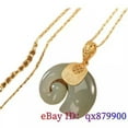 thumbnail image 5 of EOEMY Jade Elephant Pendant Fashion Jewelry Necklace Chalcedony 925 Silver Natural-White, 5 of 6