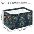thumbnail image 4 of Yayeee Canvas Storage Basket with Handles for Shelves Fabric Bins Closet Organizer, Shadowy Forest Pattern, 4 of 8