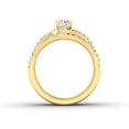thumbnail image 3 of 1.00 Carat TW Women's Natural Diamond Bridal Ring Set with Engagement ring and Wedding Band in 10k Yellow Gold, 3 of 4