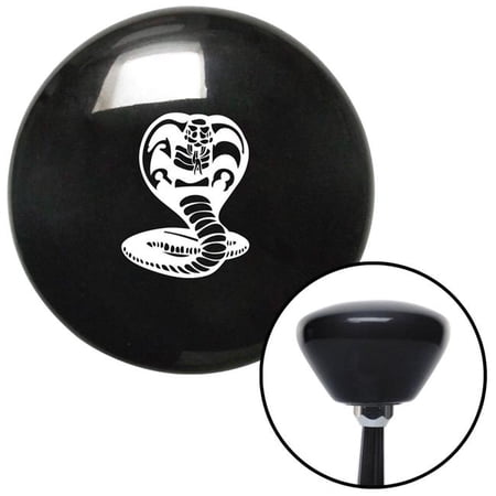 American Shifter White King Cobra Black Retro Shift Knob with M16 x 1.5 Insert Shifter Auto Manual Brody