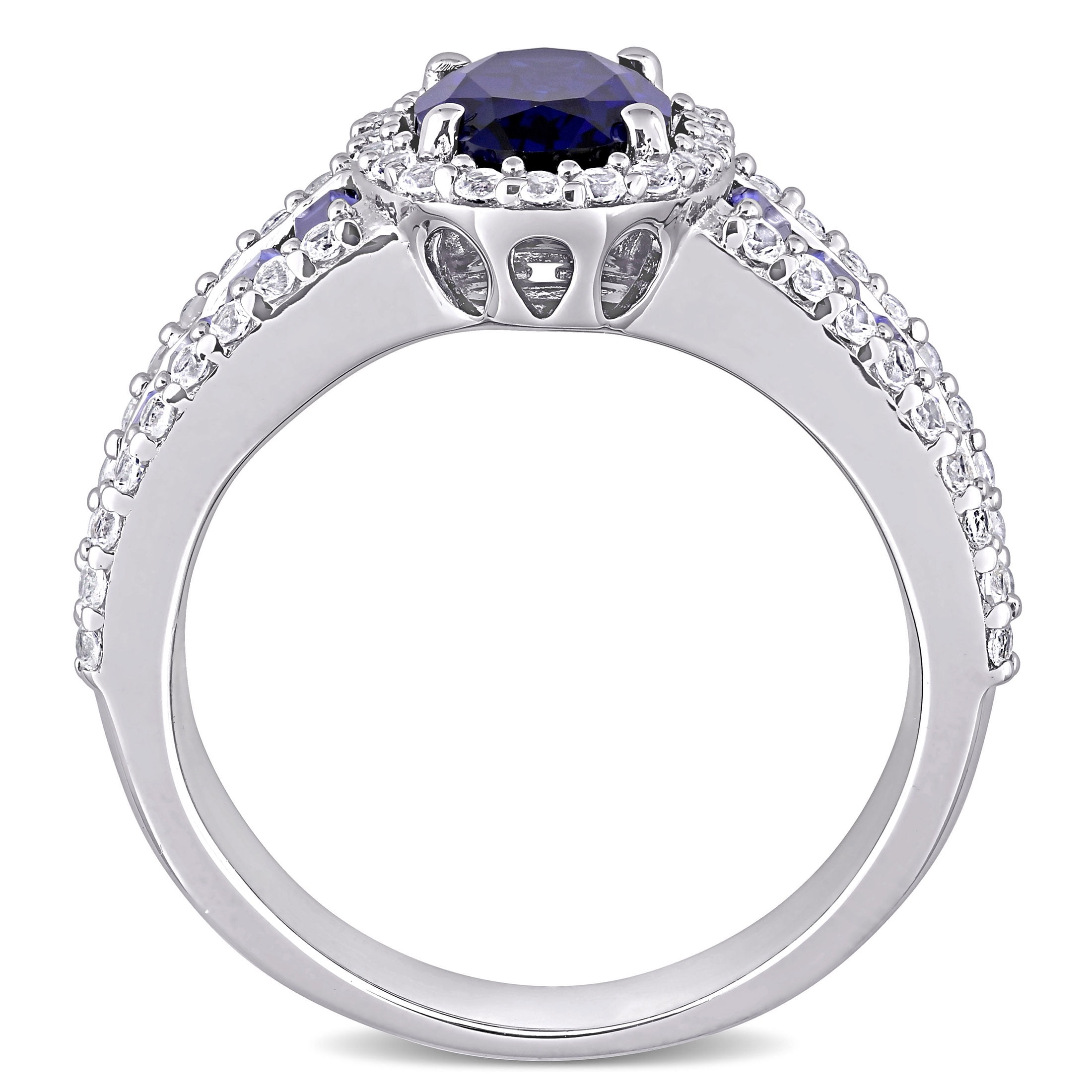 Everly Women's Created Sapphire Sterling Silver Ring
