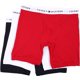 thumbnail image 1 of Calzoncillos tipo bóxer Tommy Hilfiger de algodón para hombre, color caoba, paquete de 3, 1 of 3