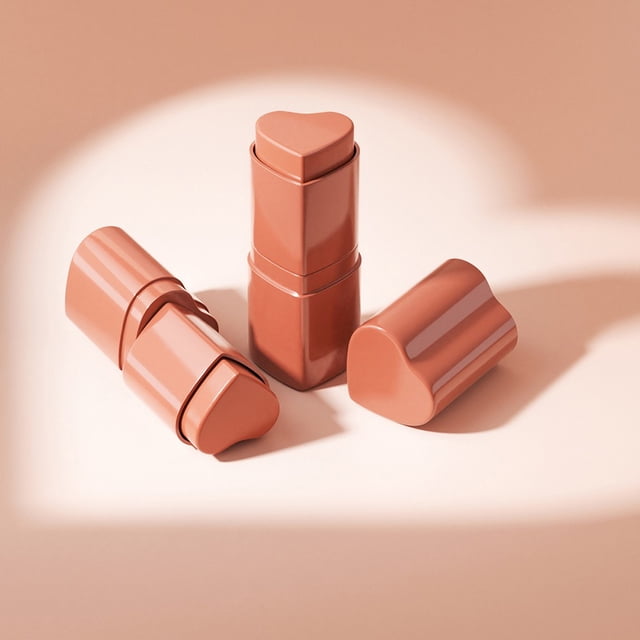Big Save,HWRETIE Blush Clearance,Heart-Shaped Powder Blusher Available In 6 Colors 3.5G/Tube