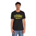 thumbnail image 4 of The Beat Father of the Galaxy Black T-Shirt - Dad Tee | Cool Father's Day Gift | Sci-Fi Dad Shirt, 4 of 8