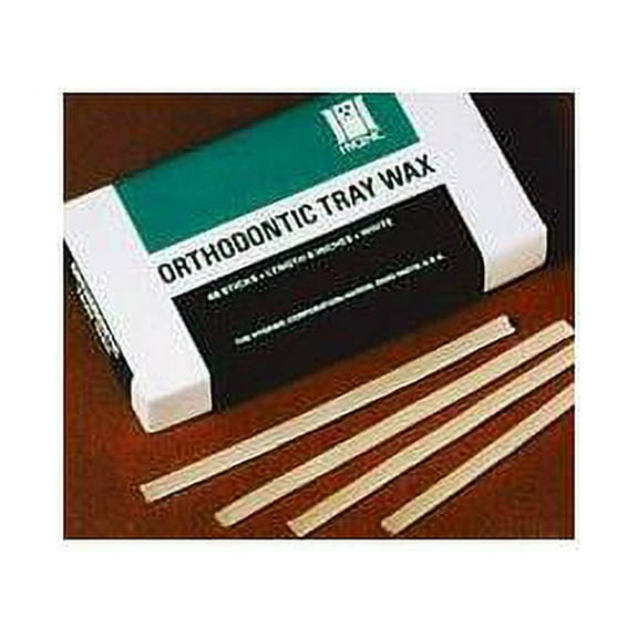 Coltene Whaledent H00827 Hygenic Orthodontic Tray Wax Sticks 6" White 48/Bx