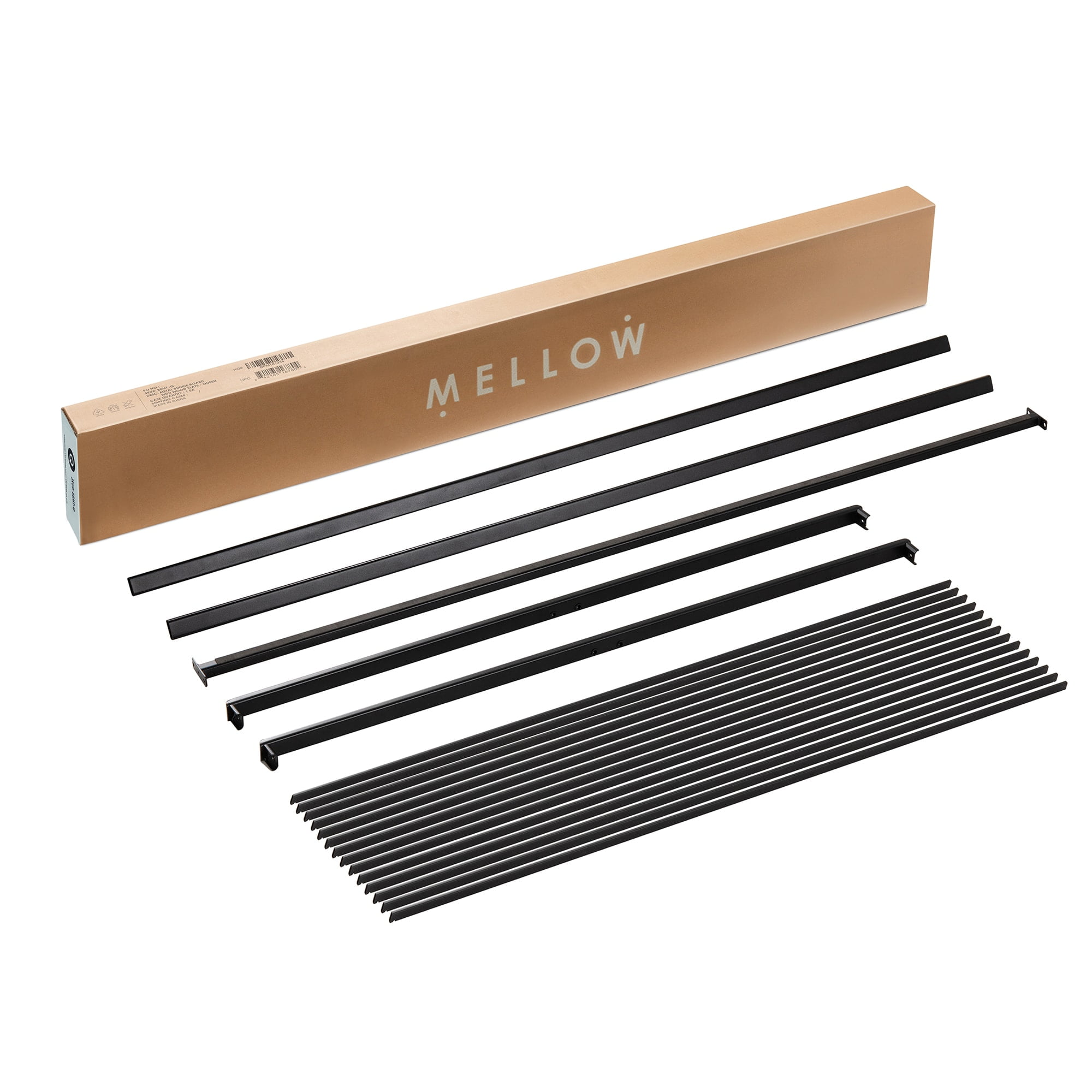 Mellow 1.6" Easy Assembly Metal Bunkie Board, Mattress Support for Bed Frames, Box Spring or Bed Slat Replacement, Queen