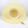 thumbnail image 5 of Lolmot Women Beach Hat Big Brim Straw Hat Sun Floppy Wide Brim Travel Hats Leopard Print Bowknot Summer Beach Cap Panama Hat Sun Protection Hat, 5 of 5