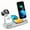 Silvery, variant on Multi-Device Wireless Charger Station for Samsung S25/S24/S23/S22 Ultra, iPhone 16-11 Series, AirPods Pro, Google Pixel & Android Phones, Wired/Wireless Charging