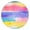 Colorful Watercolor Stripe, variant on Colorful Tie Dye Wave Pattern Round Fitted Tablecloth with Elastic Edge,Dining Table Cover Waterproof,Outdoor Round Tablecloth for Camping,Dining,Indoor and Outdoor