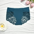 thumbnail image 2 of Byworldtasic Plus Size Lace Underwear for Women Silk Lace Mid Rise Breathable Sexy Bikini Panties, 2 of 3