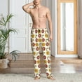 thumbnail image 2 of Pofeuu Sunflowers And Skull Print Men's Pajama Pants, Soft Lounge Pajama Pants with big pockets for Men Plaid Pj Bottoms-X-Large, 2 of 6