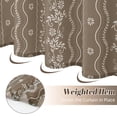 thumbnail image 2 of YHRUWN Boho Floral Shower Curtain Sets with Rugs, 16-Piece Vintage Brown Bathroom Sets with Hooks, Waterproof Fabric Bathroom Decor Set, 2 of 10