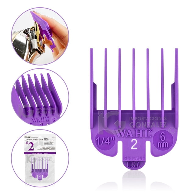Peines Guía Para Máquina Wahl® Original Plástico Reforzado Morado Wahl 3114-603/ 3124-703/ 3114-001/ 3135-001/ 3174-001