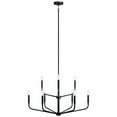 thumbnail image 3 of 52720BK Kichler Lighting Madden - 9 Light Chandelier-25.5 Inches Tall and 32 Inches Wide-Black Finish, 3 of 7