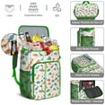 thumbnail image 5 of Travel Cooler Bag - White Cartoon Cute Dinosaurs Pattern Camping Beer Cooler Backpack with Bottle Opener- Waterproof Insulated Picnic Backpacks - Cooler Bag for Beach, 5 of 6