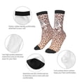 thumbnail image 3 of Fuzoiu Leopard Brown Print Kids Socks For Boys Girls,Grip Crew Socks with Non Slip,Lightweight Stretch Crew Socks,Toddlers Crew Boot Socks, 3 of 5