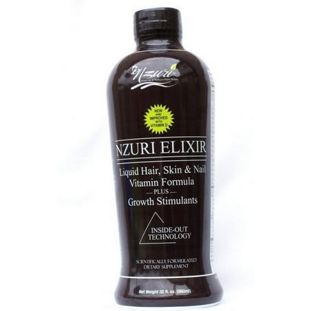 Nzuri Elixir liquide Cheveux Vitamin Plus croissance Stimulants 32 oz