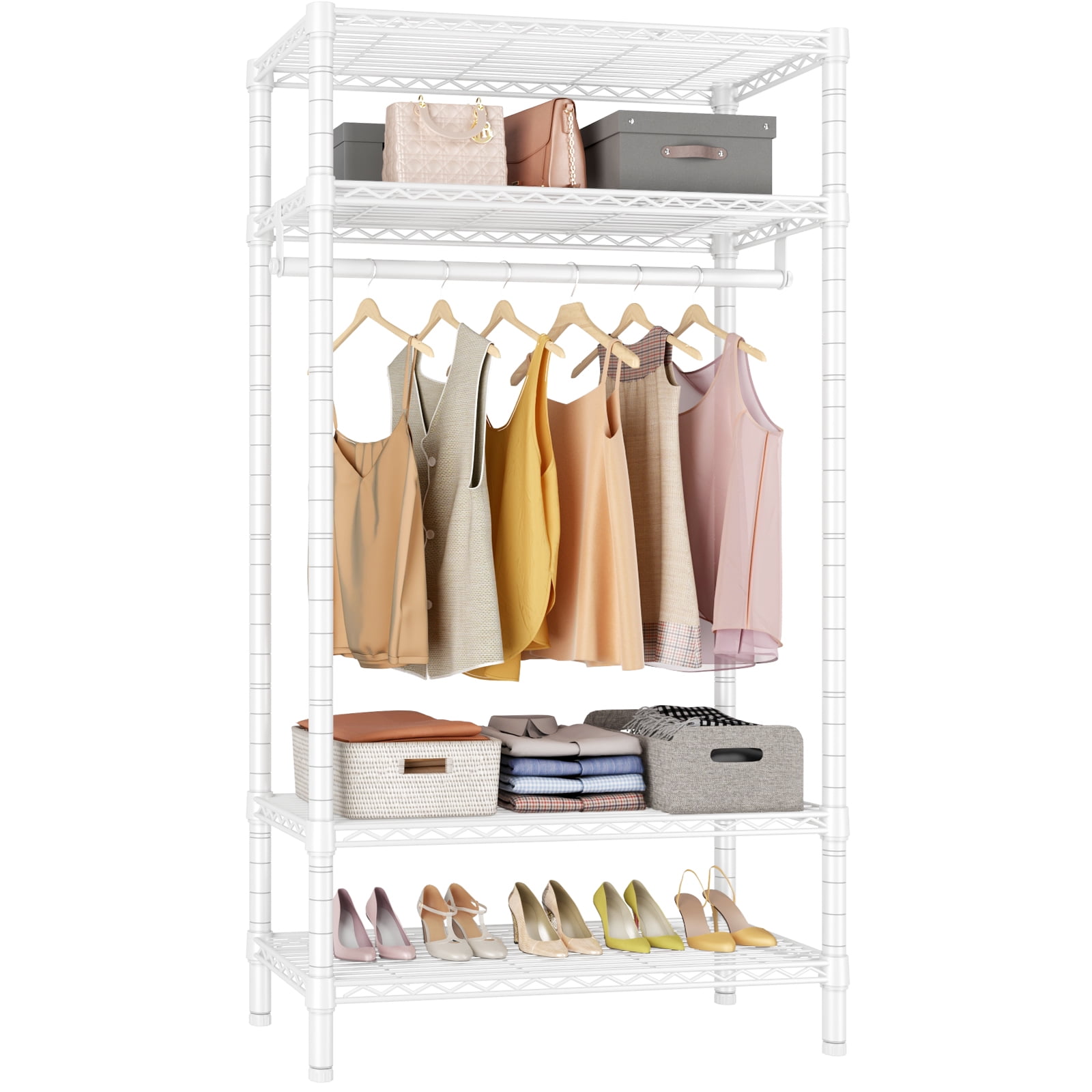 Vipek V1s I1 Wire Garment Rack Heavy Duty 4-tier Clothes Rack For 