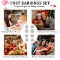 thumbnail image 7 of APSVO 4 Pairs 18K White Gold Plated Halo Stud Earrings for Women Men CZ Hypoallergenic S925 Sterling Silver Post Earrings Set Birthday Graduation Mothers Day Jewelry Gifts Mom Her Him Teen Wife Adult, 7 of 7
