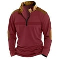 thumbnail image 1 of Sudadera con cremallera para hombre para otoño-invierno: cuello alto, sin capucha, poliéster, ligera, informal/para hacer ejercicio, tallas S-XXXL, 1 of 5