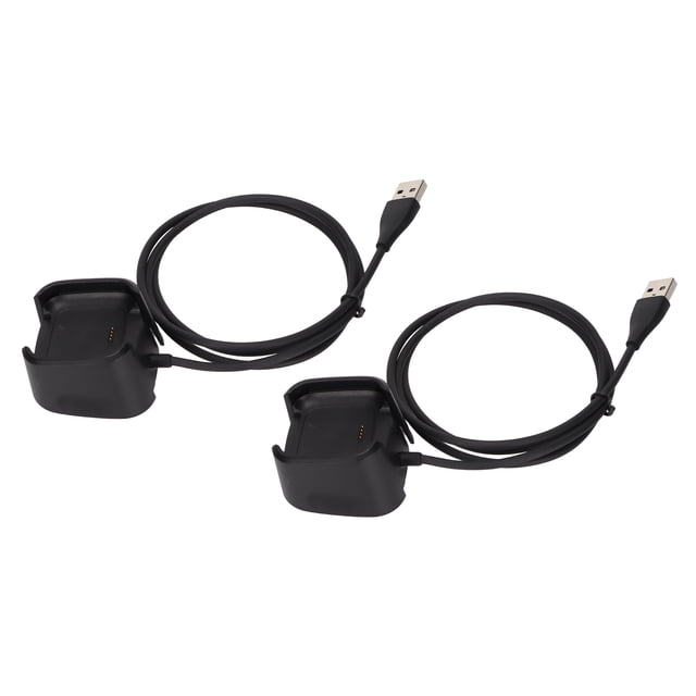 Chargeur de Montre Intelligente, 2 Pcs Chargeur USB pour Fitbit Versa Chargeur de Données USB pour Fitbit Versa Testé et Approuvé