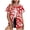 Multicolor, variant on Staron Women's Casual Hawaiian Print Short Sleeve Button Down Shirt Blouse Comfy Relaxed Vacation Beach Top, 3XL