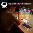 thumbnail image 4 of KOBAIBAN Rechargeable LED Drawing Board for Kids, 13.8" with 12 Markers, 8 Colors + 3 Dynamic Modes, Built-in Stand, Glow Doodle Drawing Tablet for Kids Art Toy, White, 4 of 10