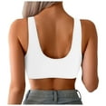 thumbnail image 6 of TTUHYWXI Women Bikini Top Only - Push Up Large Bust Swimsuit Top 2026 Twist Front Bathing Suit (White, L), 6 of 7