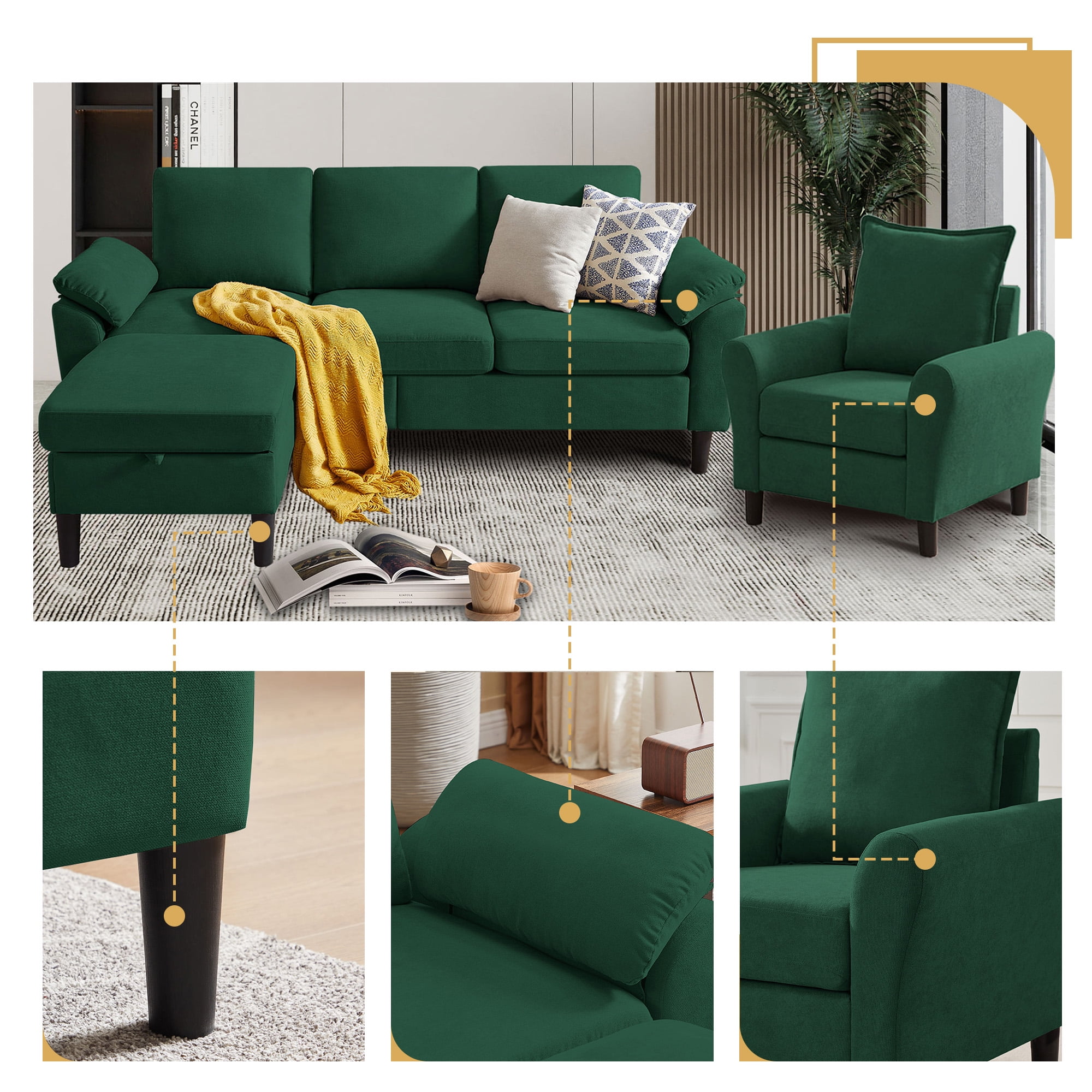 Pingliang Home Furniture Sofa Set,Sectional Sofa with