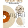 thumbnail image 2 of For 14pack 4 Inch Wool Felt Polishing Wheel Disc Wool Buffing Polishing, 2 of 5