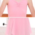 thumbnail image 5 of GYRATEDREAM Girls Sleeveless Ballet Leotard with Removable Skirt Dance Dresses Gymnastics Leotards for Girls, 5 of 6