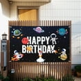 thumbnail image 4 of 7x5FT Outer Space Theme Happy Birthday Decorations,Astronaut Spaceship Theme Large Birthday Banner Backdrop Sign,Cheers to Kids Solar System Birthday Party Supplies, 4 of 5