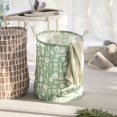 thumbnail image 4 of Jinsinto Large laundry basket with durable leather handle, round drawstring laundry basket, collapsible laundry basket, 4 of 5