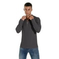 thumbnail image 3 of GIRUNS Men's Polo Shirts Waffle Knit Long Sleeve Quarter Zipper Polo T Shirt Casual Tee, 3 of 6