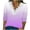 Purple, variant on Oalirro Blue Long Sleeve Crop Tops for Women Loose Fit Lace V Neck Long Sleeve Polyester Gradient Womens Top, L