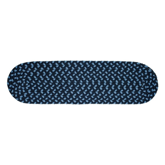 Rhody Rug MA14 Manhattan Evening Sky 100% Polypropylene Multicolor 8" x 28" Stair Tread