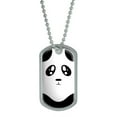 thumbnail image 1 of Panda - Bear Cute Full Face - Black and White Dog Tag, 1 of 1