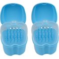 thumbnail image 3 of Dent Art Denture Box in Light Blue Color - Dental Orthodontic Retainer Case | Teeth Storage Box, Denture Storage Case Fake Tooth Holder with Strainer (2), 3 of 8