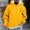 Yellow, variant on Men's Mini Chest Graphic Pullover Hoodie with Drawstring Front Pocket, Basic Sweatshirt, Sleek Fall Winter Essential Casual Hooded Top Yellow M