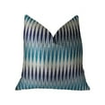 thumbnail image 1 of Plutus PBRAZ322-2030-DP Coussin de Luxe Fait Main Bleu Marine & Blanc, 20 x 30 Po. Queen, 1 of 2