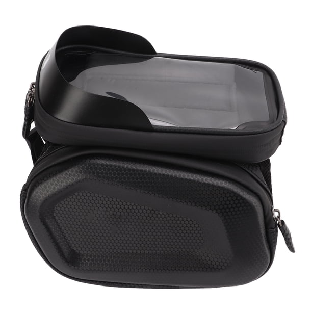 Soporte para teléfono de bicicleta, bolsa de marco de bicicleta, bolsa de marco de bicicleta de PU, características mejoradas