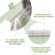 thumbnail image 3 of Peine para Gato Unique Bargains Cepillo de Eliminación de Pelo de Mascota con Botón de Liberación Peine para Pulgas para Cepillado Autolimpiante para Masajear y Eliminar Pelo Suelto Verde, 3 of 7