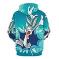 thumbnail image 5 of Looney Tunes Bugs Bunny Hoodie 3D Print Pullover Hooded Long Sleeve Sweatshirts Tops Blouse with Pocket for Mens Womens, 5 of 7